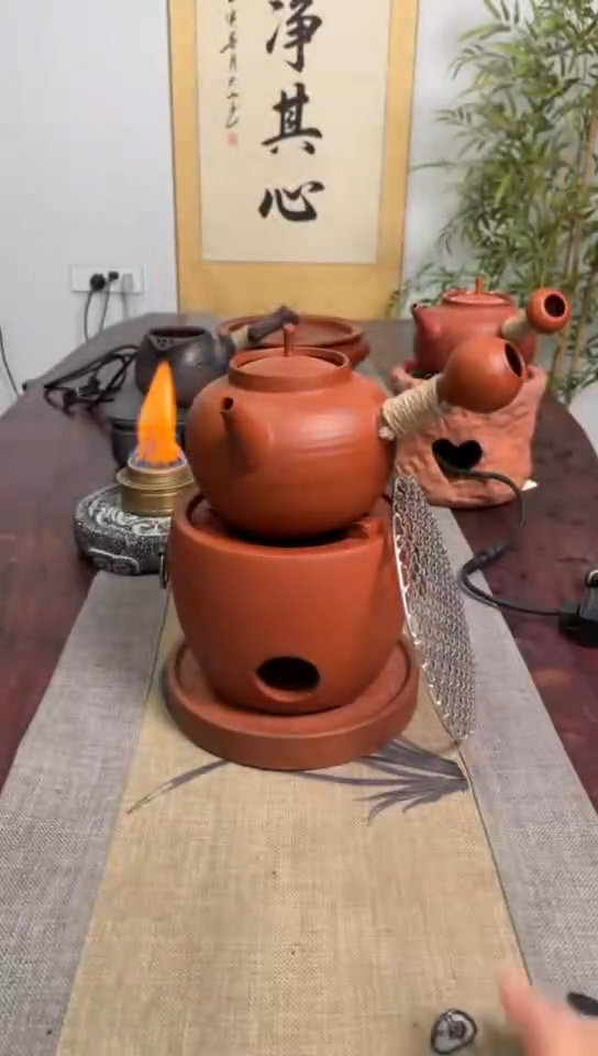 【闪购商品】圆口炉＋750毫升侧把壶（送炉垫＋烤网）