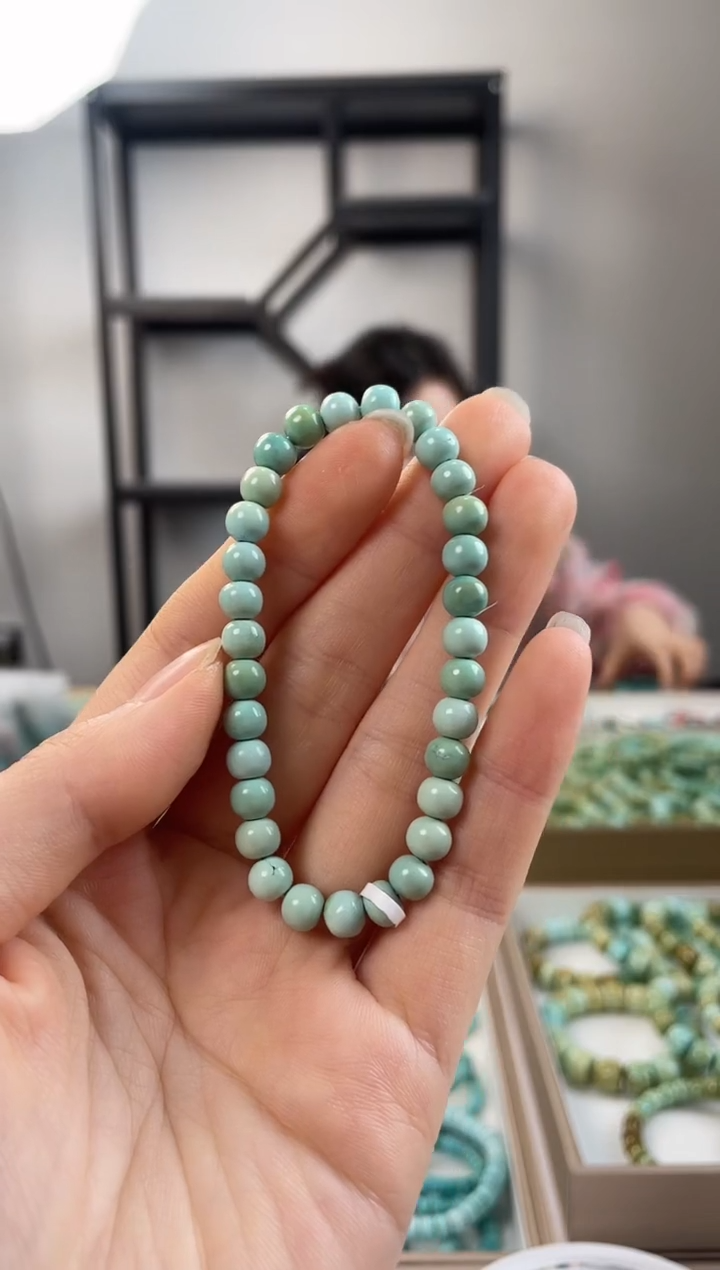 【闪购商品】绿松石珠宝奇石未镶嵌6.2+mm