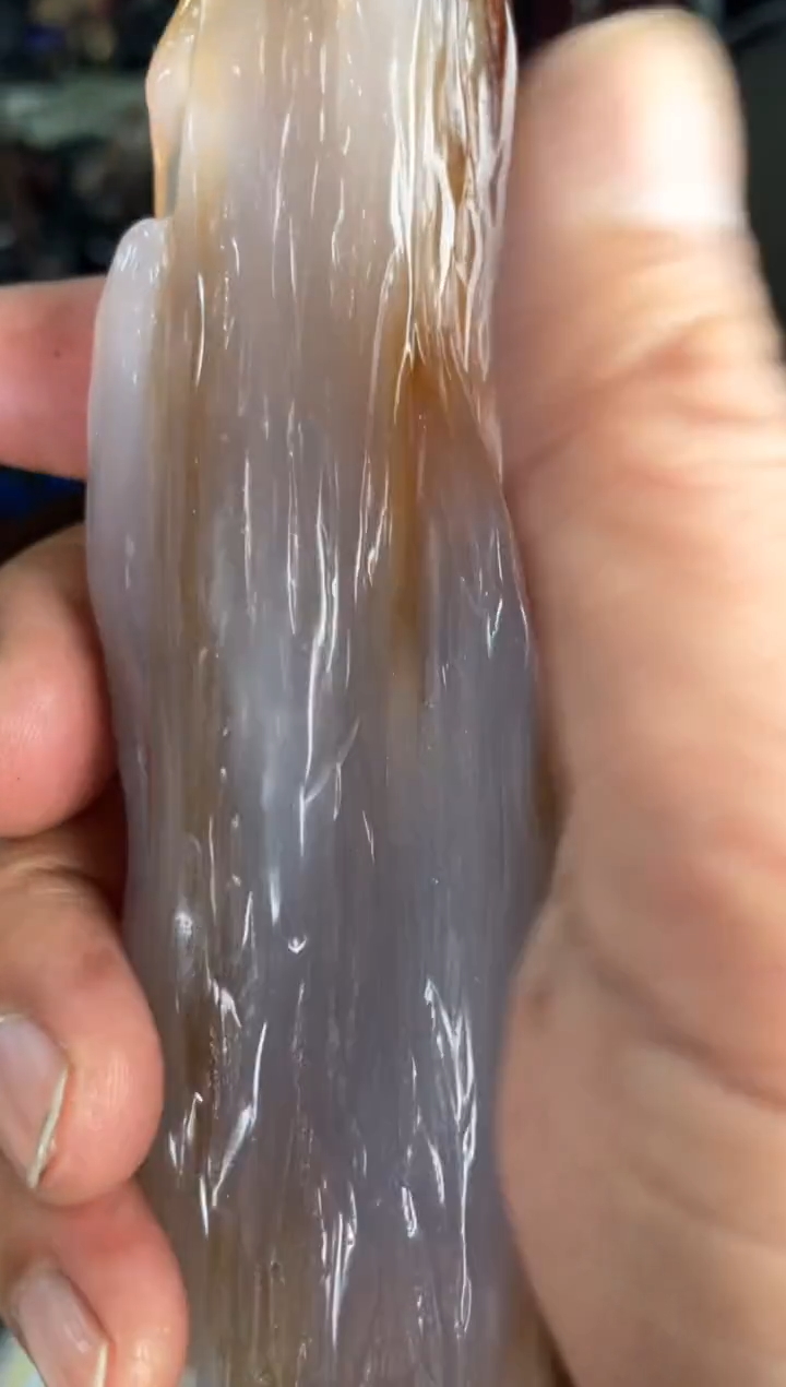 【闪购商品】硅化玉手把件未镶嵌5