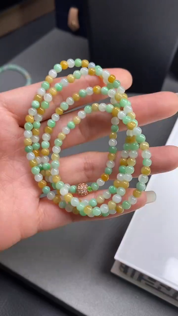 【闪购商品】定制翡翠未镶嵌珠链