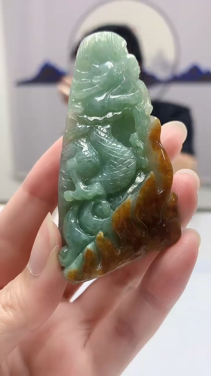 定制翡翠未镶嵌5152zm-毛货挂件48