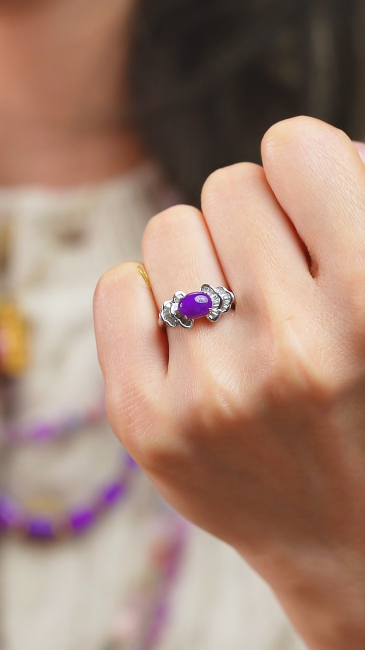 18K金镶嵌苏纪石（舒俱来）戒指4