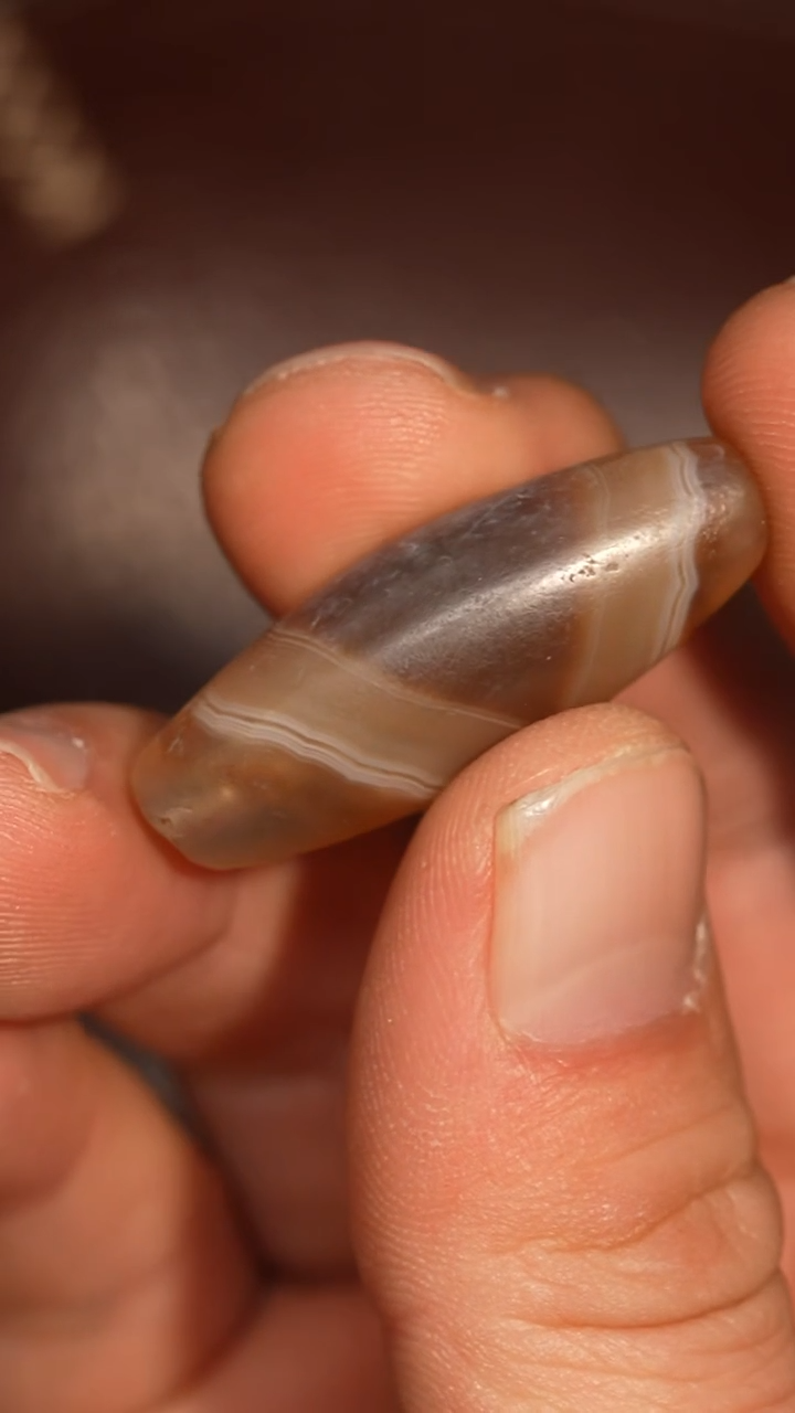 未镶嵌颈饰玛瑙/玉髓冲赛康胡子哥，DIY一124