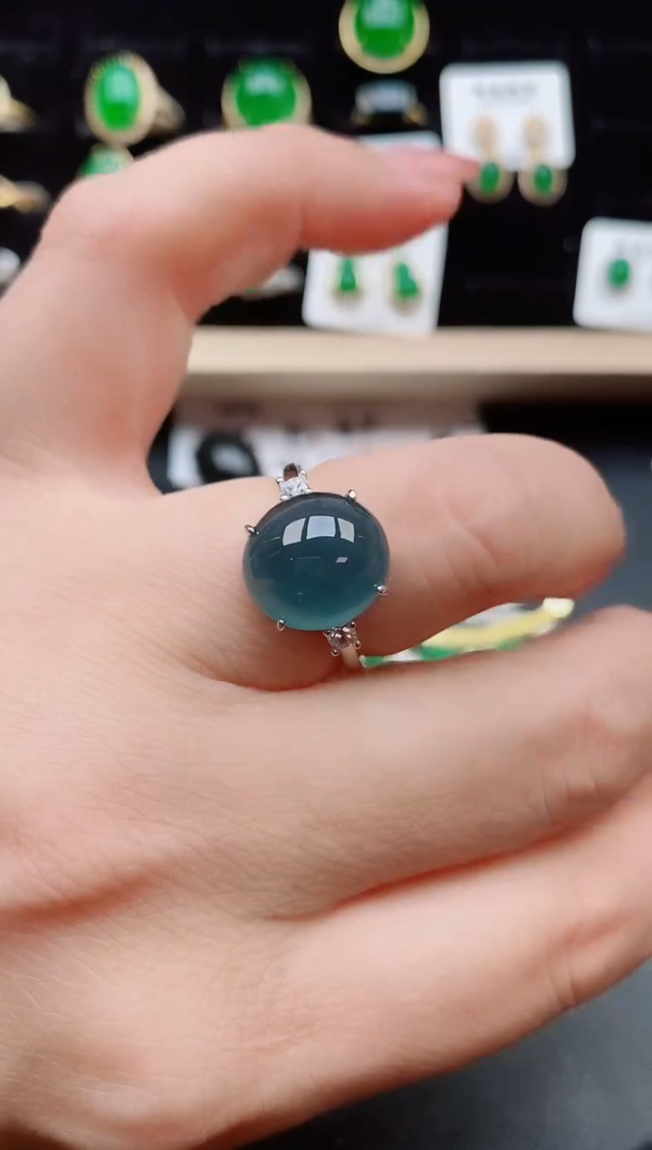【闪购商品】翡翠戒指银S925镶嵌121212