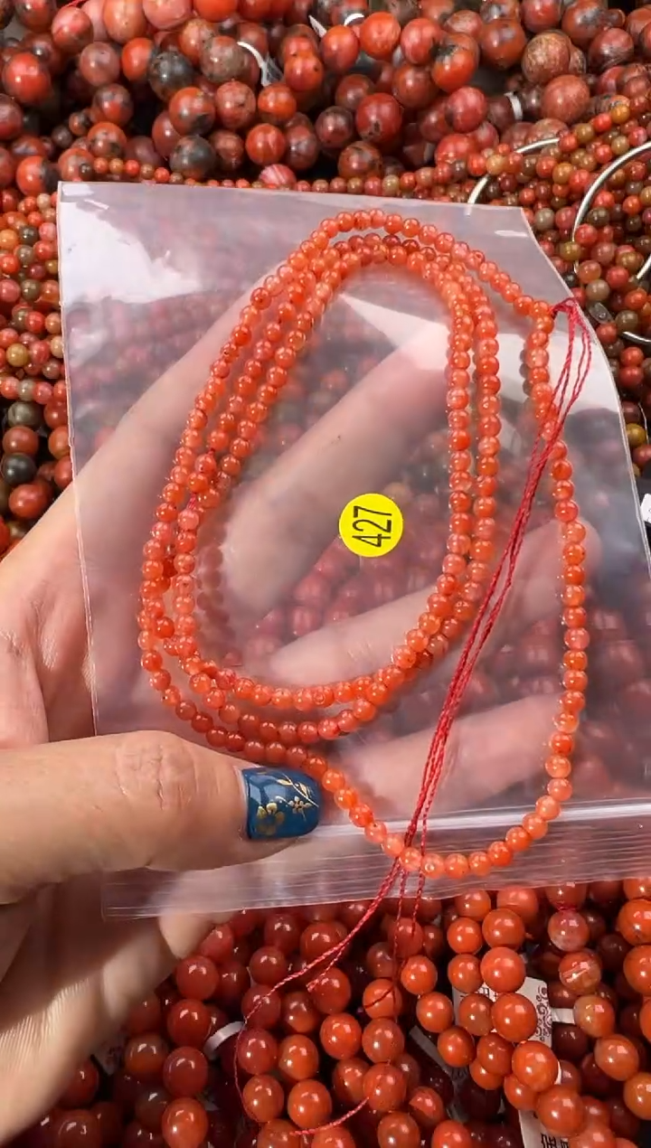 未镶嵌手串南红玛瑙3+