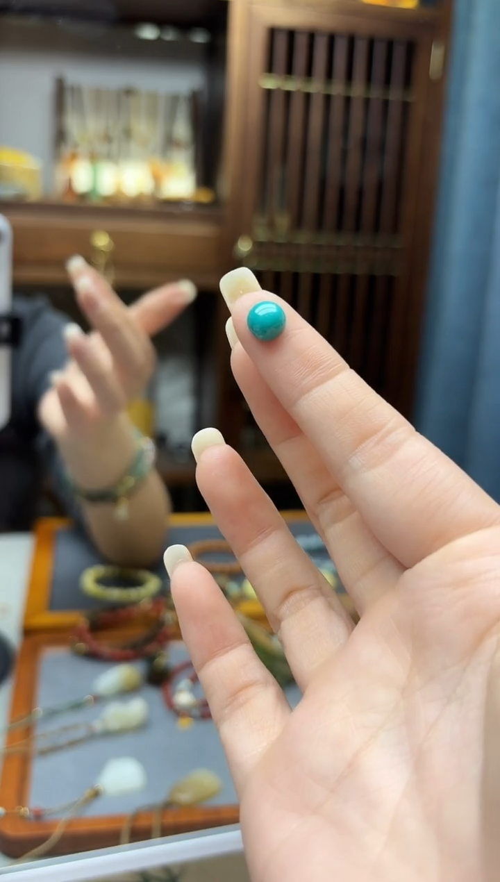 未镶嵌绿松石挂件松石蛋面配饰YZG