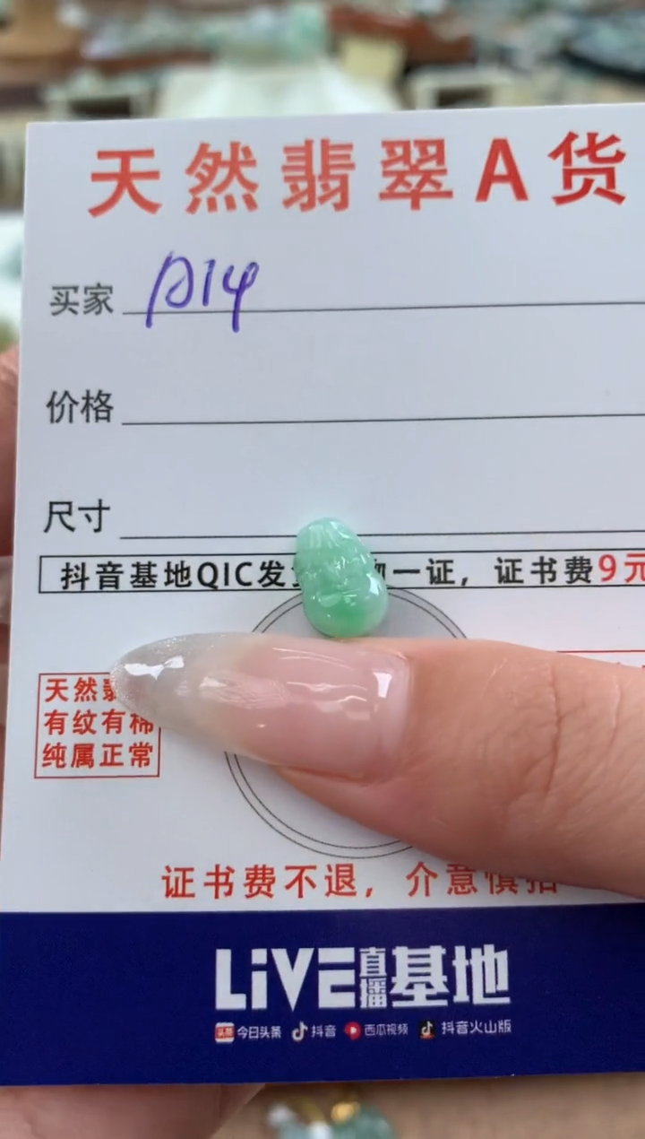 【闪购商品】翡翠颈饰未镶嵌天然A货翡翠挂件