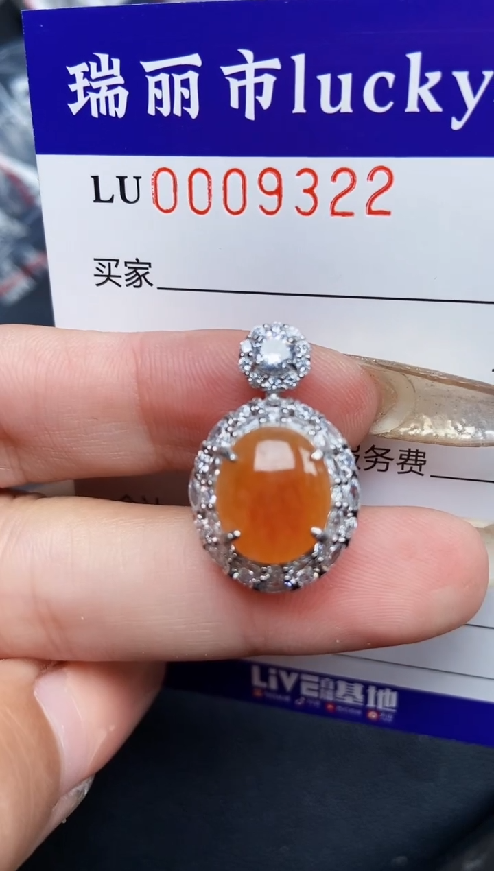 【闪购商品】翡翠颈饰银S925镶嵌9322