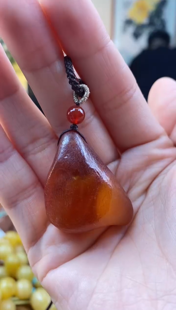 【闪购商品】琥珀颈饰未镶嵌吊坠
