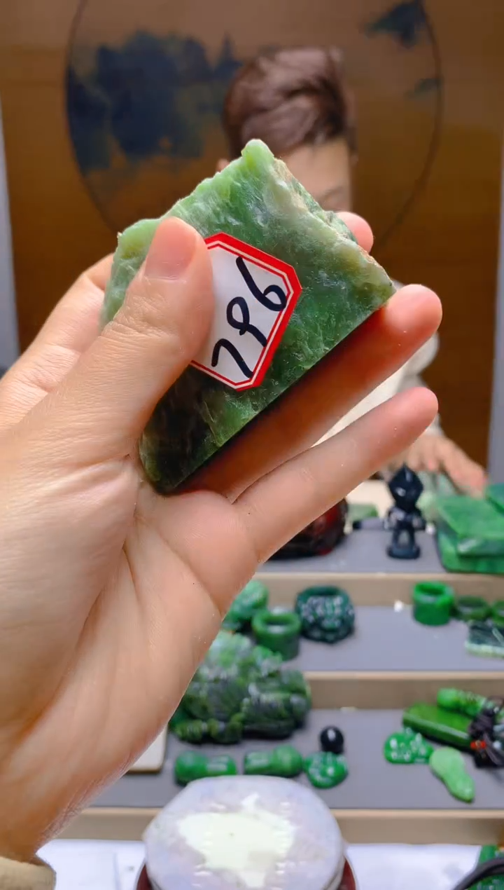 【闪购商品】和田玉（碧玉）珠宝半成品未镶嵌11