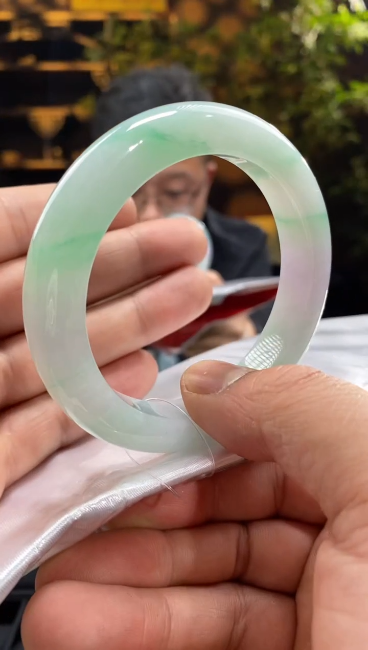 【闪购商品】翡翠手镯未镶嵌90099号天然翡翠a货58圈