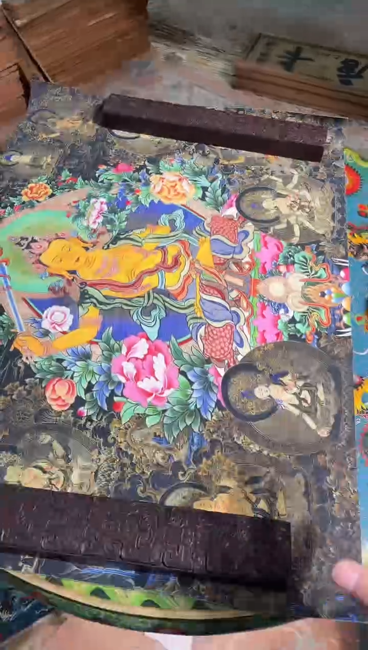 卷轴画路路的唐卡tk160