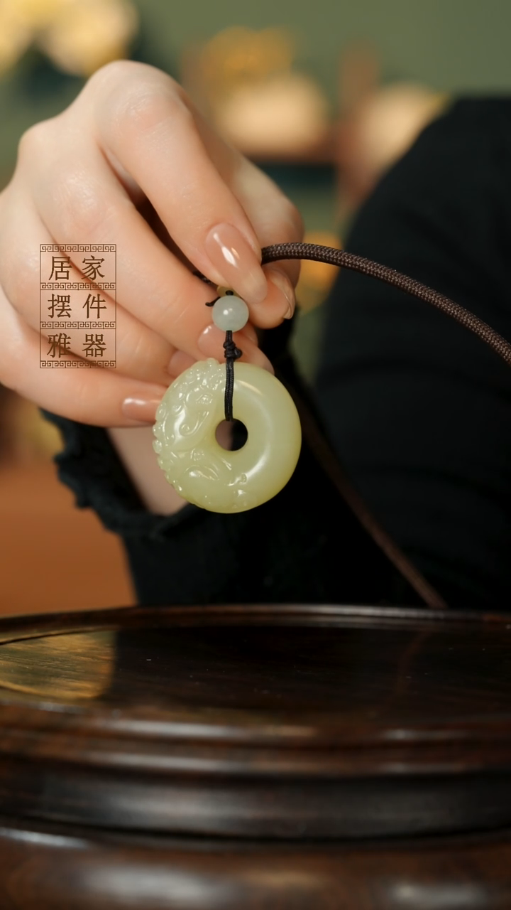 玉《貔貅平安扣》摆件