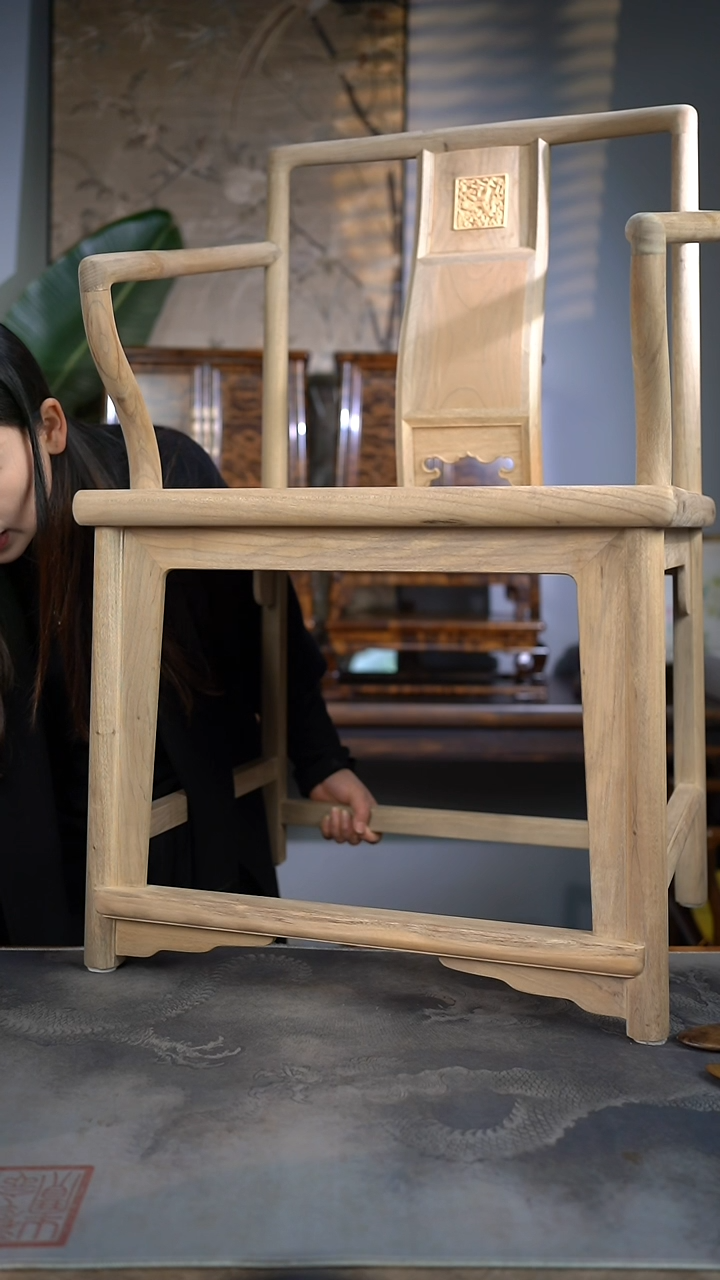 【闪购商品】金丝楠木艺精工原木藤编椅子