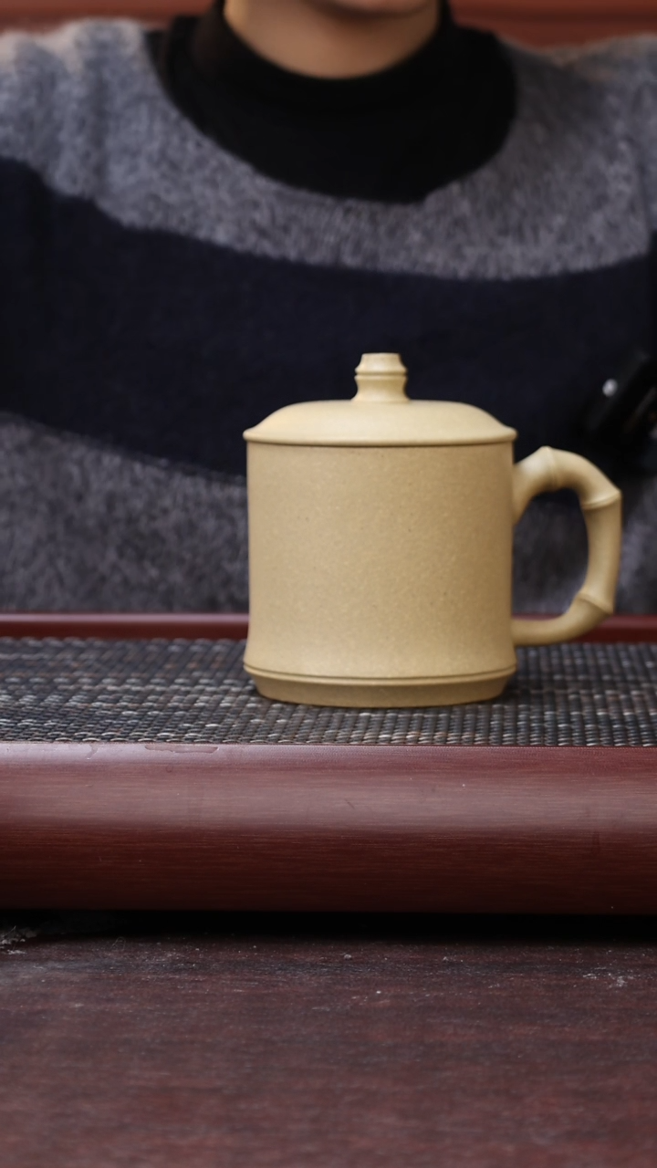 【闪购商品】紫砂茶杯本绿竹节杯