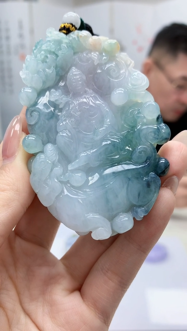 【闪购商品】定制翡翠未镶嵌5152jw-毛货挂件65