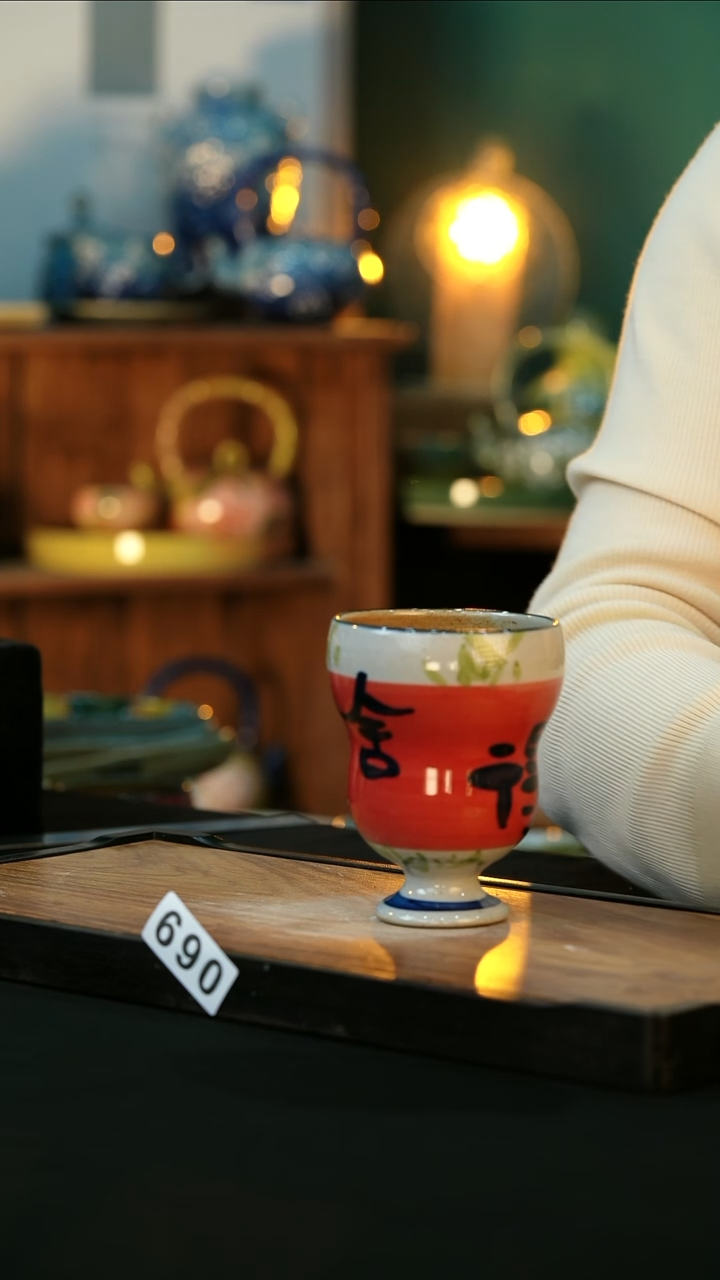 【闪购商品】杯手绘心瓷陶瓷浮力