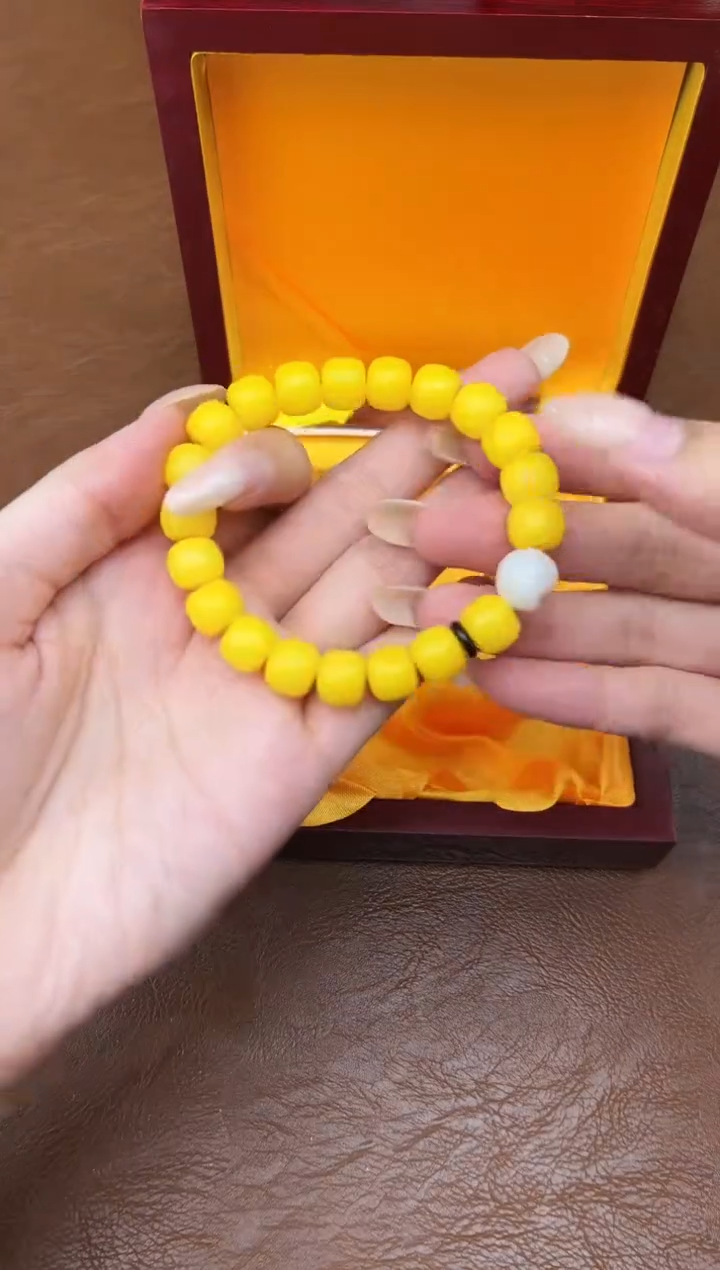 万家文玩阁黄玉菩提链接@@L052