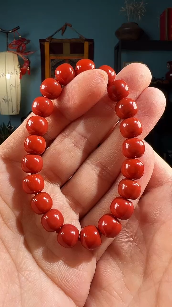 【闪购商品】南红玛瑙手串未镶嵌10+甘南柿子黄老型