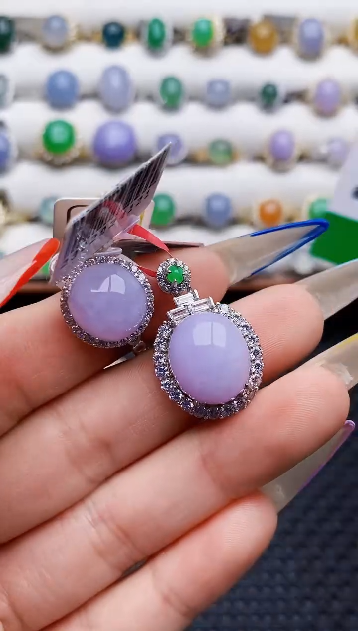 银S925镶嵌戒指翡翠1681