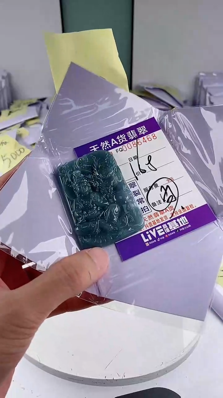 翡翠未镶嵌颈饰              