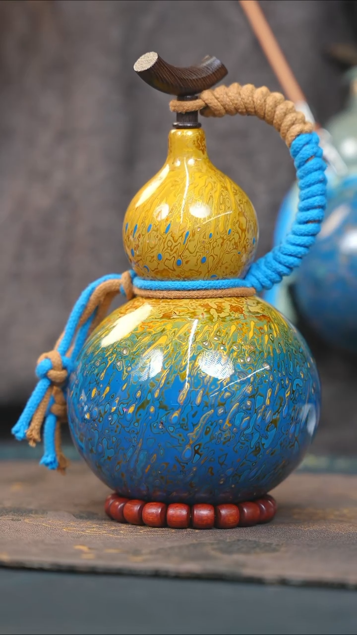 【闪购商品】WS264漆艺酒葫芦不包手串及旋转底座