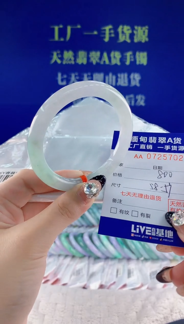 未镶嵌手镯翡翠02天然翡翠A货