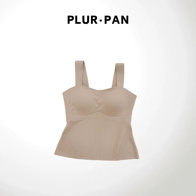 PLUR·PAN云朵发热设计 自带胸垫保暖宽肩带背心