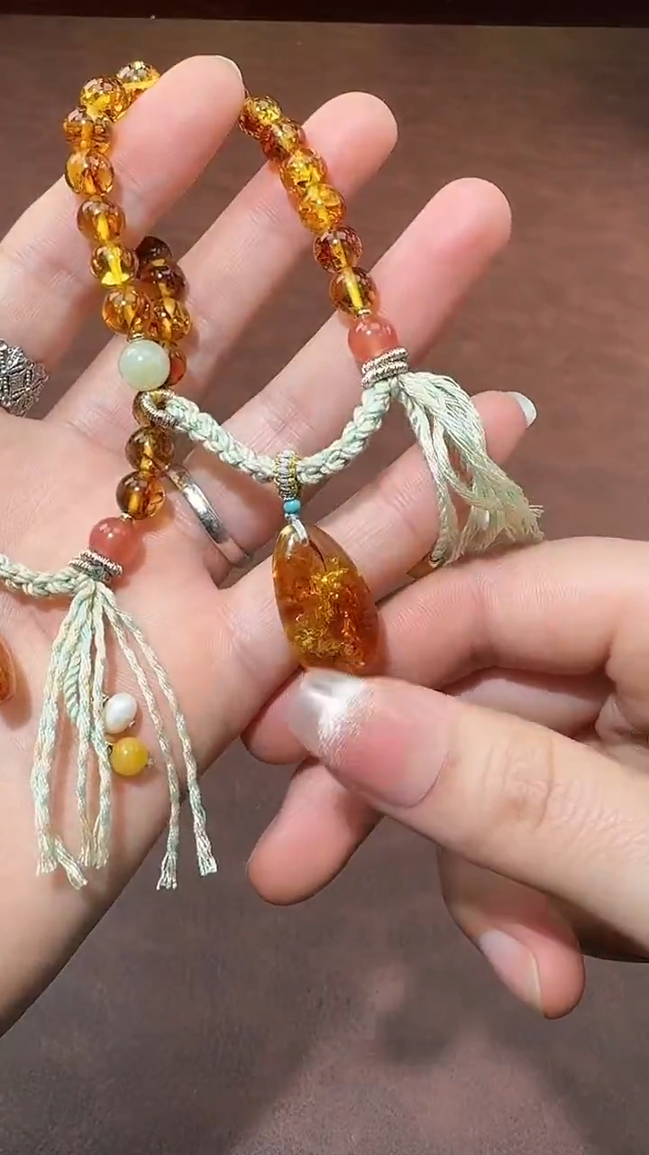 手链琥珀未镶嵌  B6668 多样性发货其一