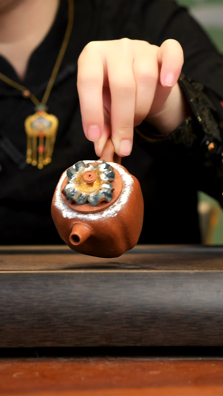 【闪购商品】紫砂茶壶柿柿如意