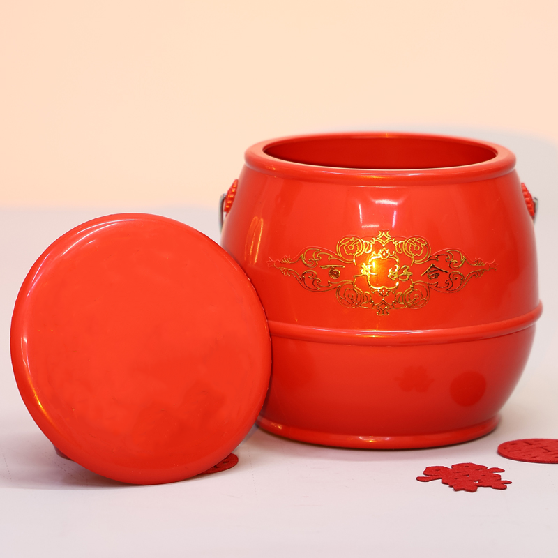 子孙桶结婚庆用品小号女方新娘出嫁陪嫁结婚用的喜桶婚礼马桶