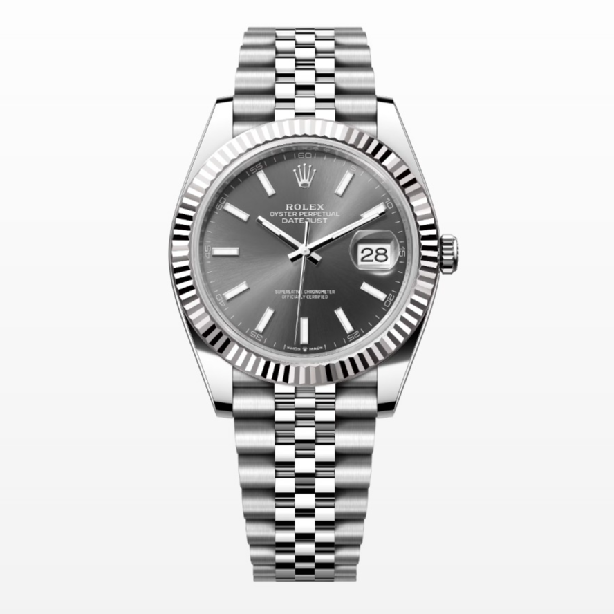 99新 Rolex/劳力士 全套/日志 41mm/126334/灰盘夜光刻/奢侈品