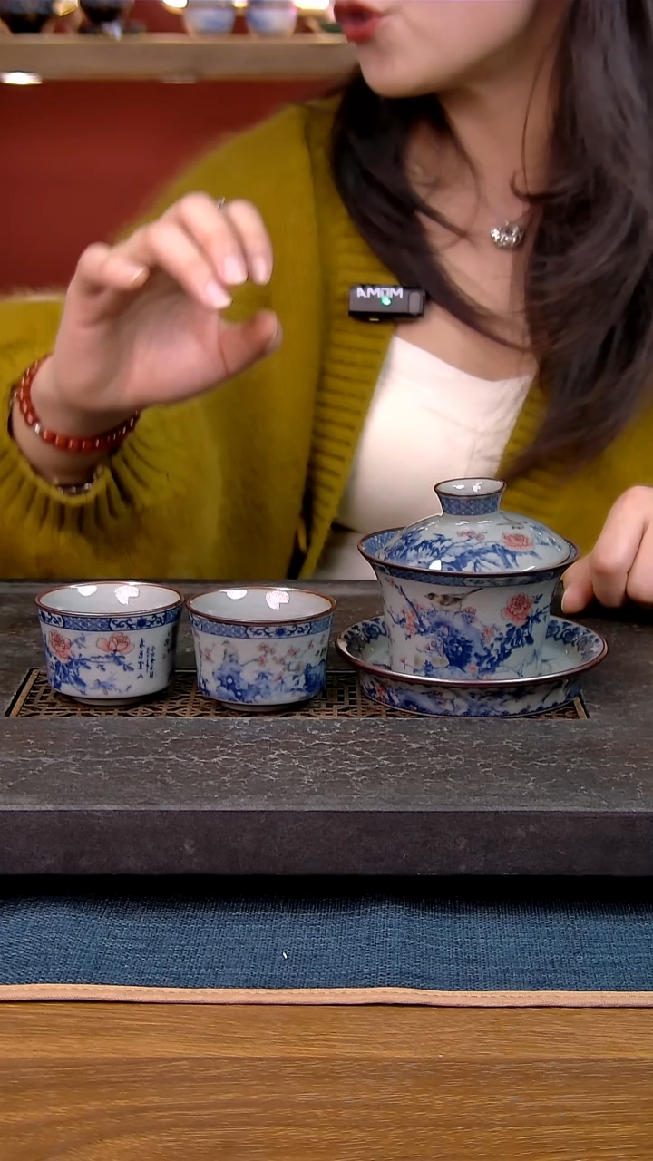 简装家用款3件套 老陶泥开片纹陶瓷茶具