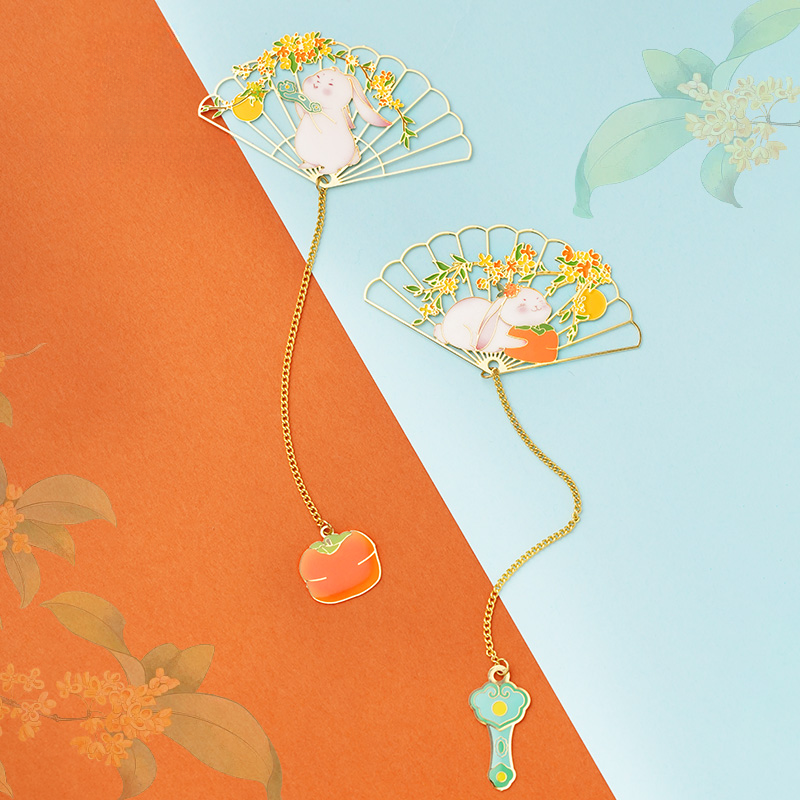 故宫 玉兔清晖艺术书签套装 两种款式 图案精美 故宫  毕业礼物