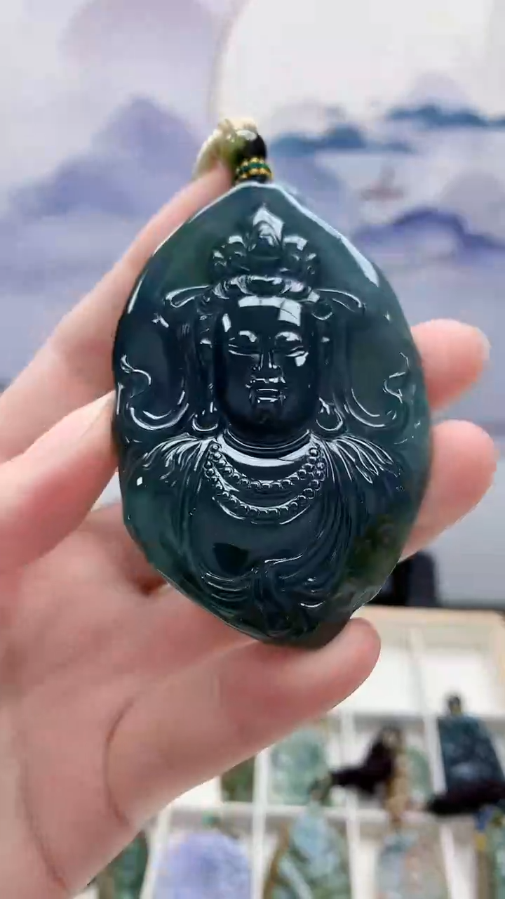 未镶嵌定制翡翠5028ry-毛货挂件199