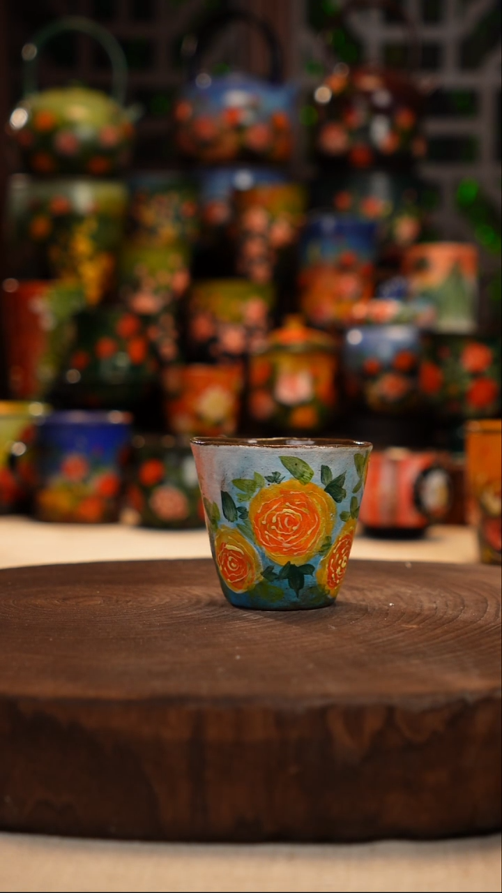 油画   釉下彩   杯子