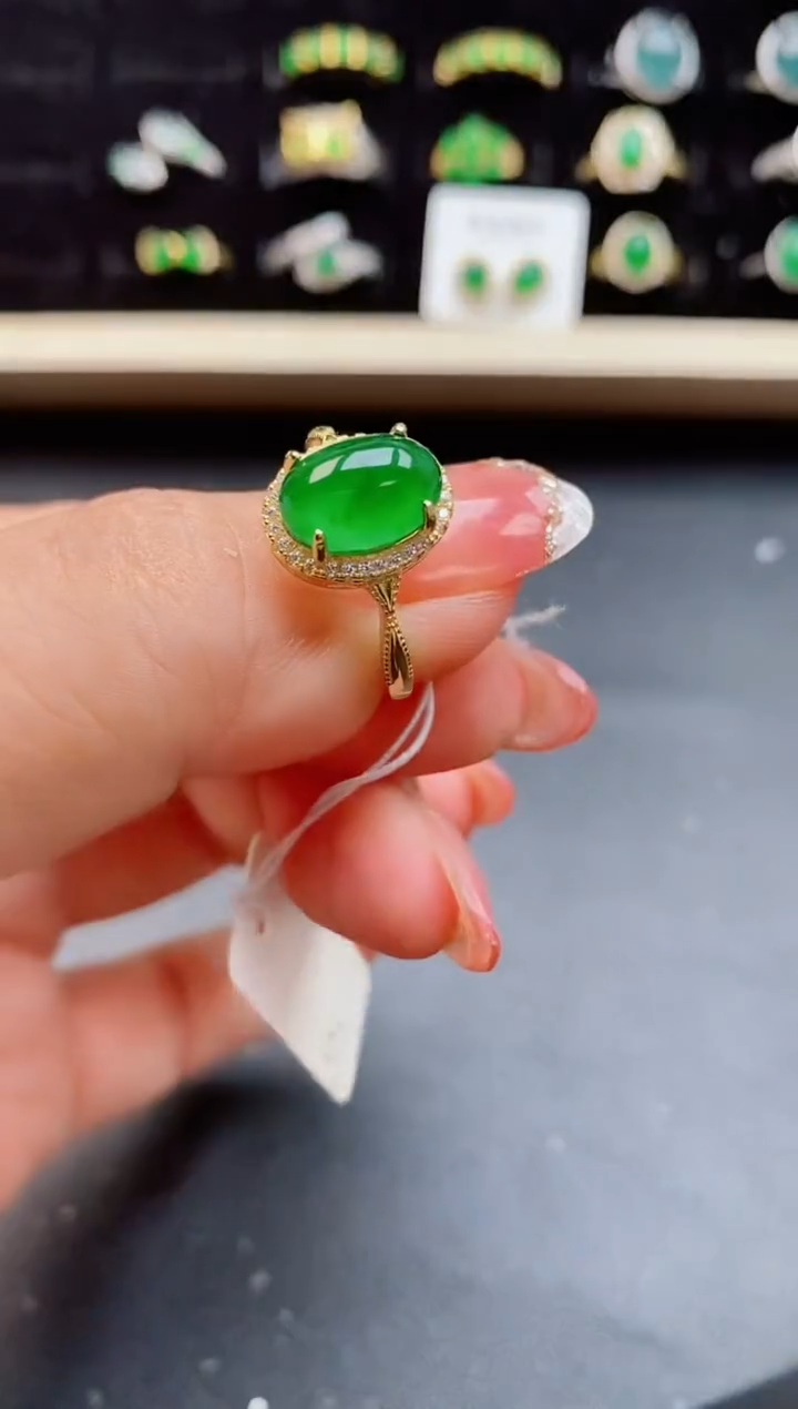 【闪购商品】翡翠戒指银S925镶嵌1212