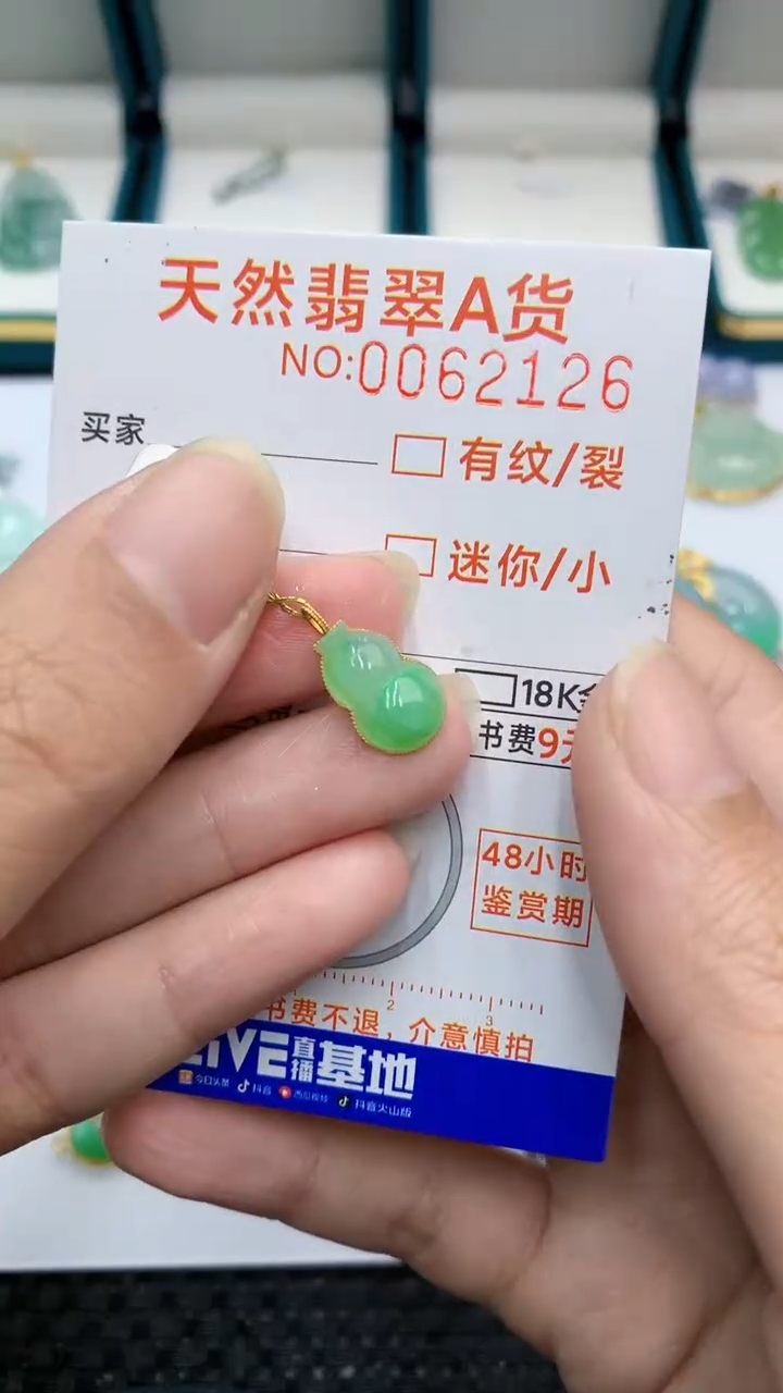 【闪购商品】翡翠颈饰18K金镶嵌            8