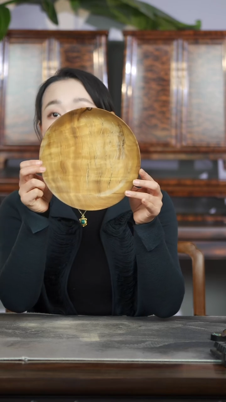 金丝楠原木满花精工坚果盘197