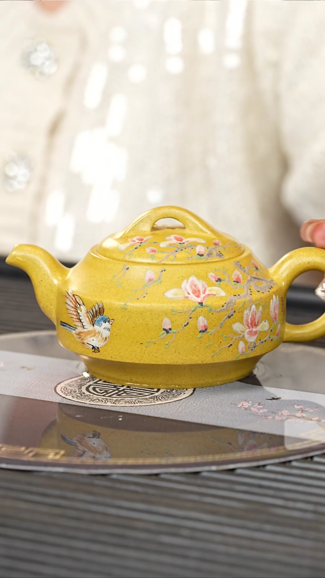 【闪购商品】紫砂茶壶PQZ 芒果段 扁石