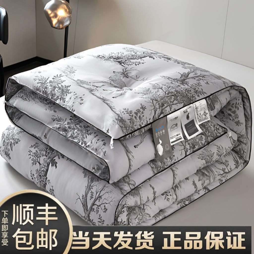 出口100%蚕丝棉被芯全棉单人双人被桑蚕丝冬被正宗被子秋冬款加厚
