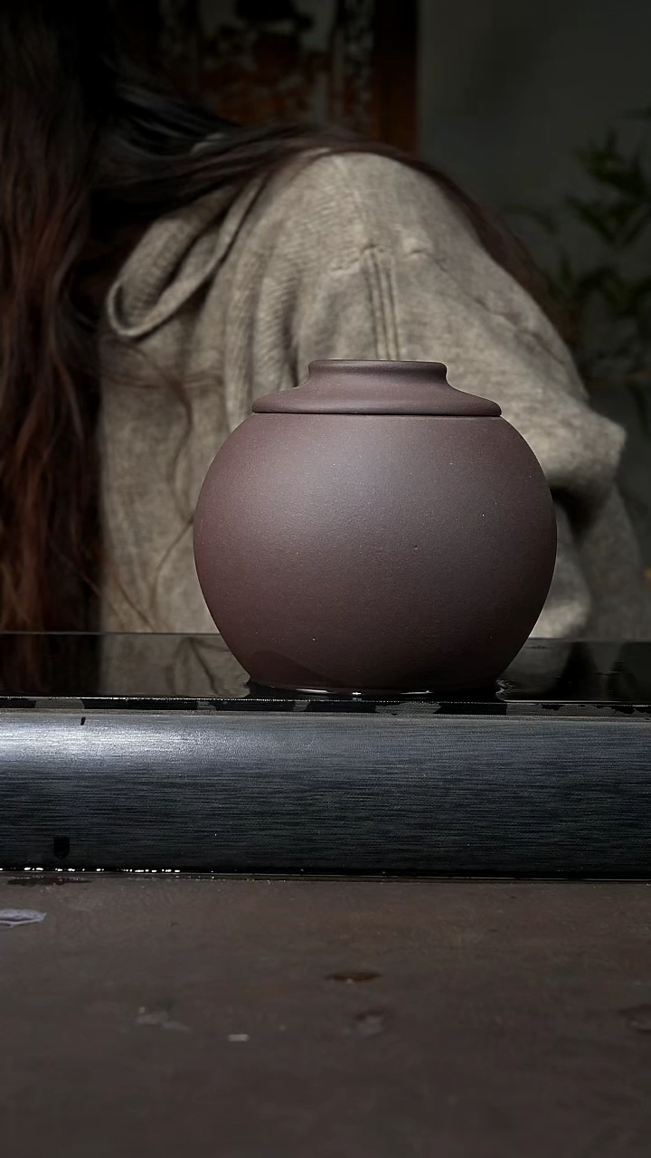 【闪购商品】紫砂茶壶茶叶罐 紫泥 035