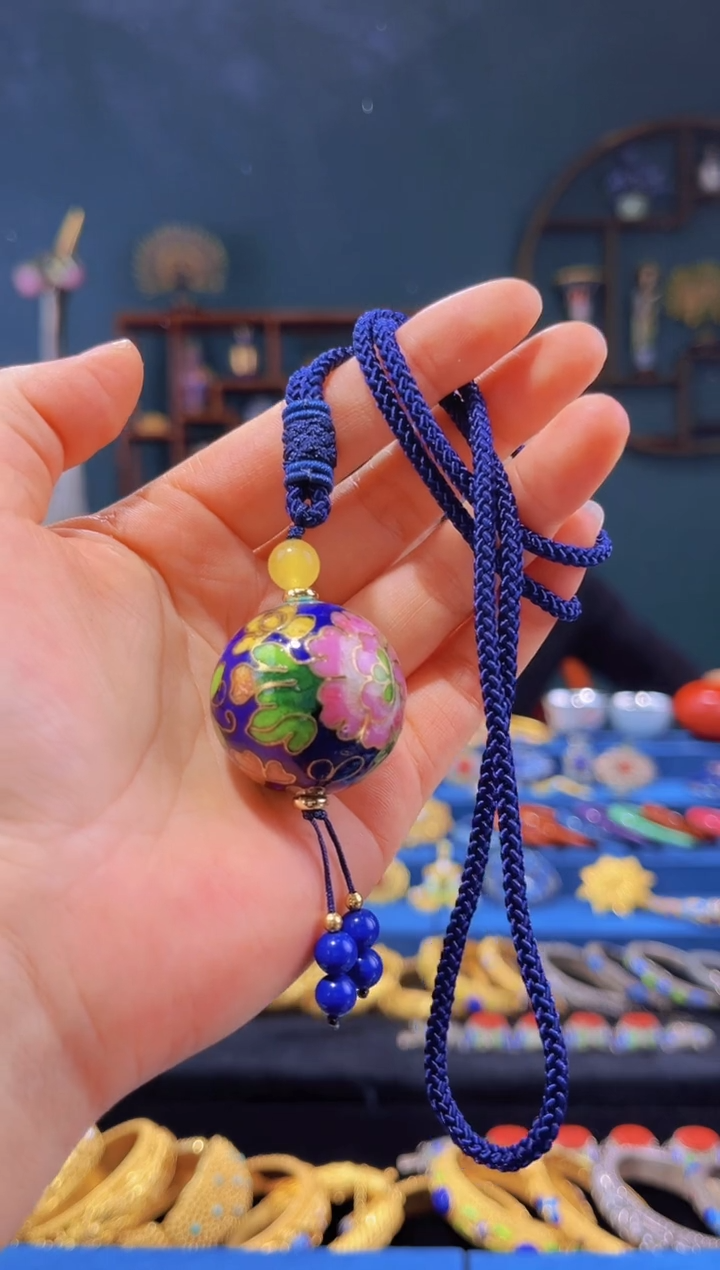 【闪购商品】非遗绝技 景泰蓝3.0项链 宝蓝