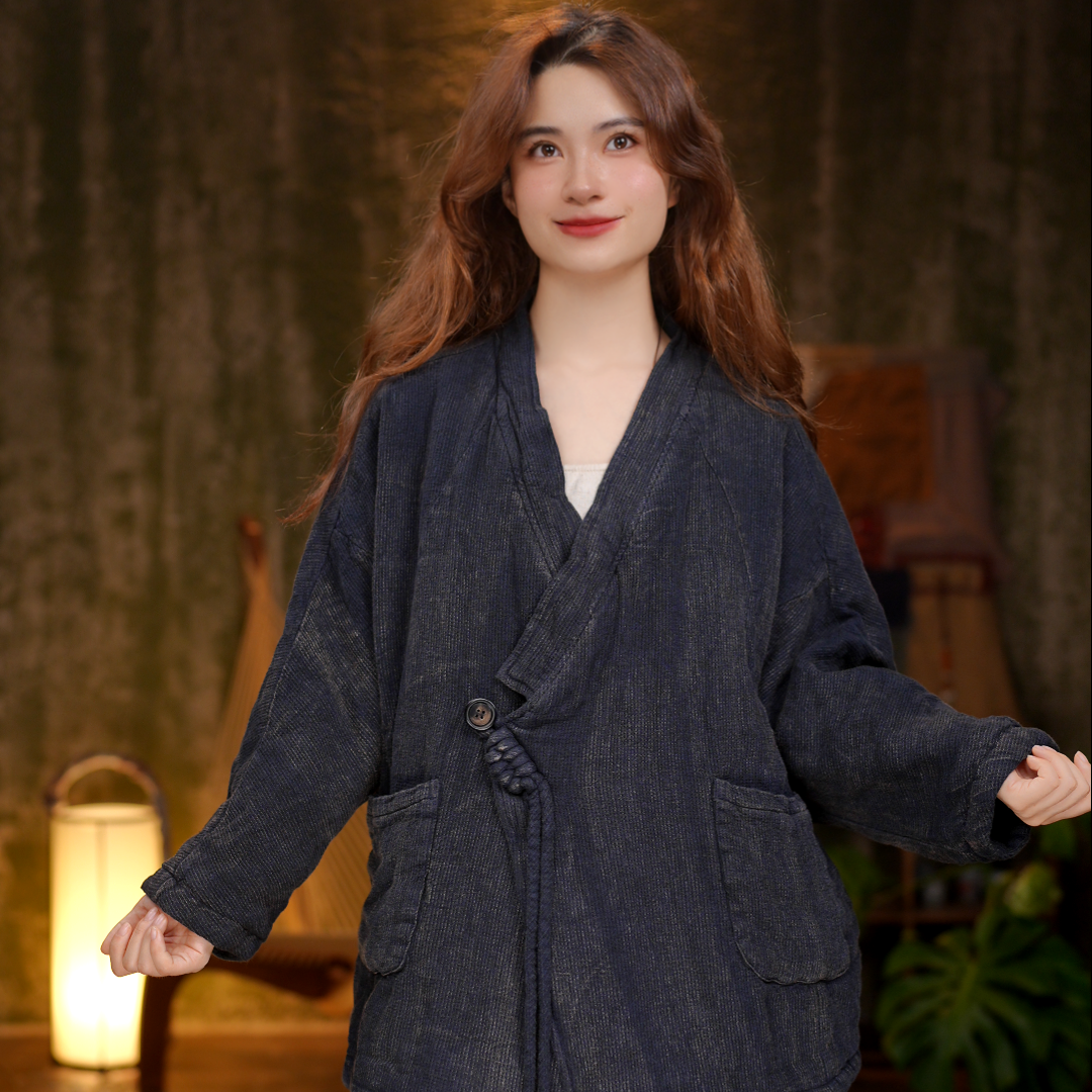 25AW13新中式禅服国风原创设计短外套棉衣