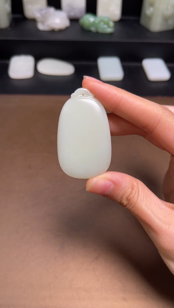 和田玉未镶嵌颈饰46