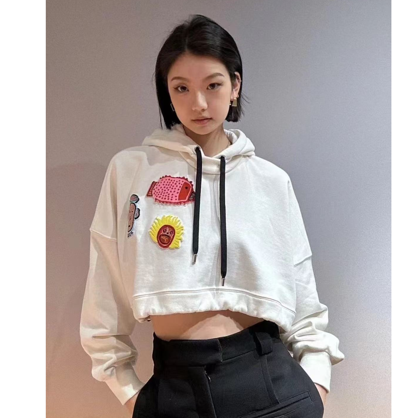 未使用 LouisVuitton/路易威登 24春夏联名款白色连帽卫衣 白色/M