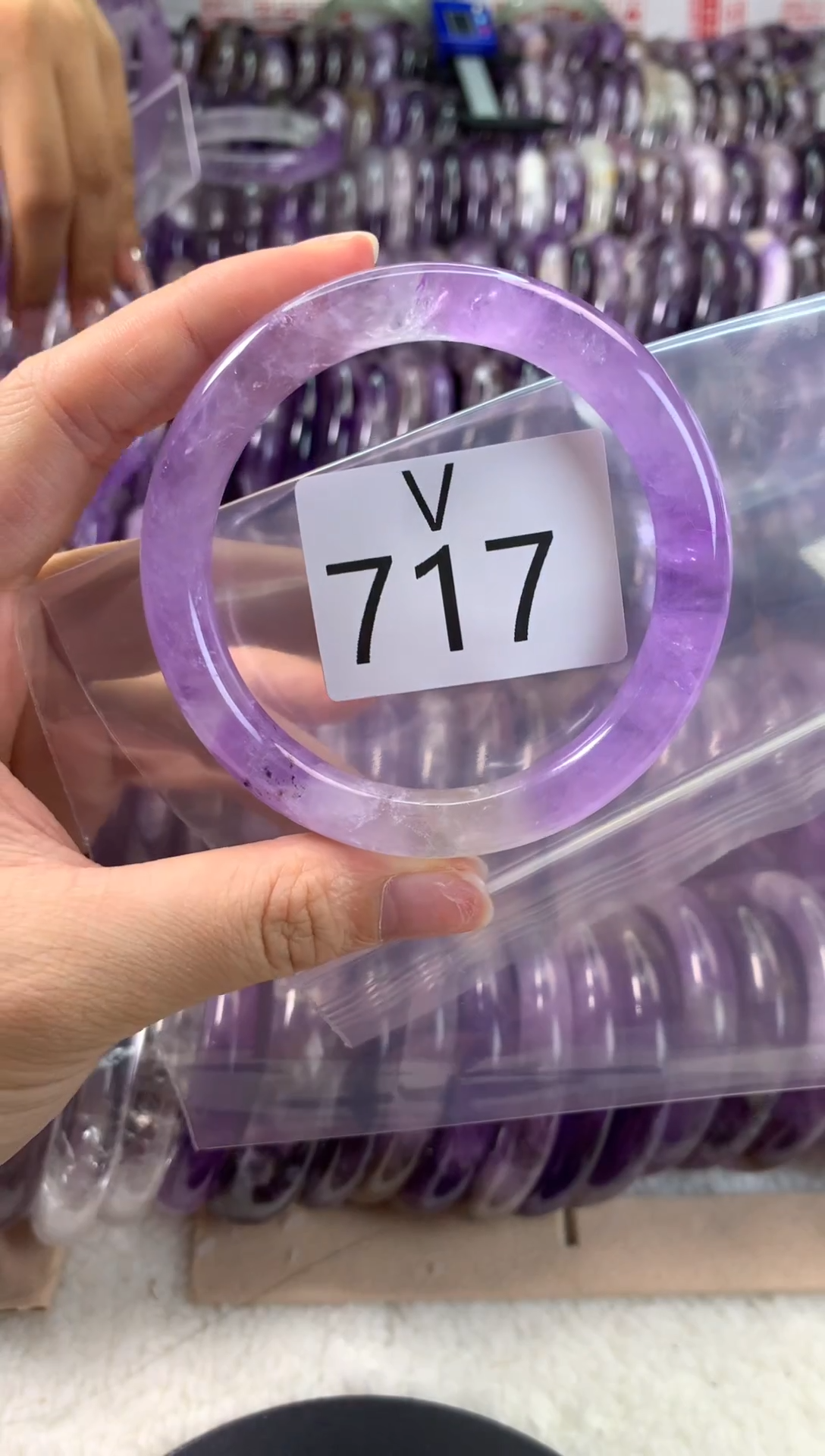 【闪购商品】水晶水晶手镯V未镶嵌717-56