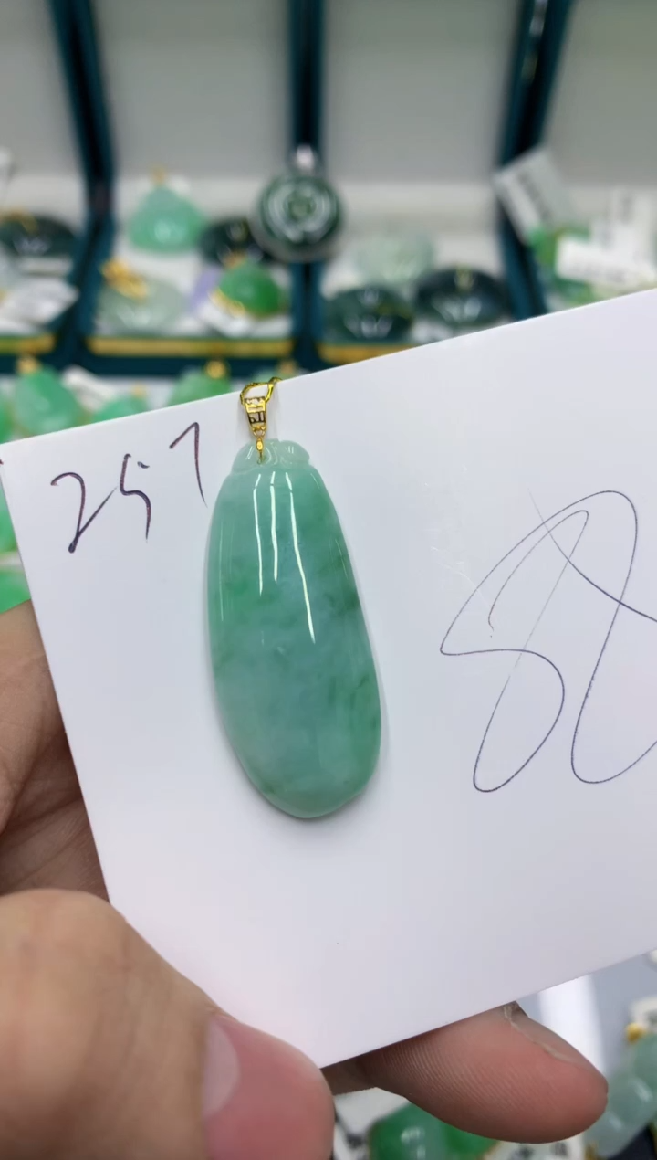 【闪购商品】翡翠颈饰18K金镶嵌11111111