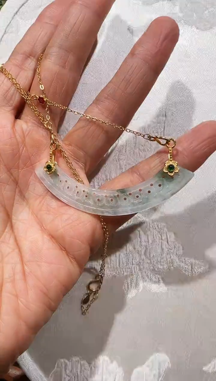 【闪购商品】翡翠颈饰未镶嵌国风