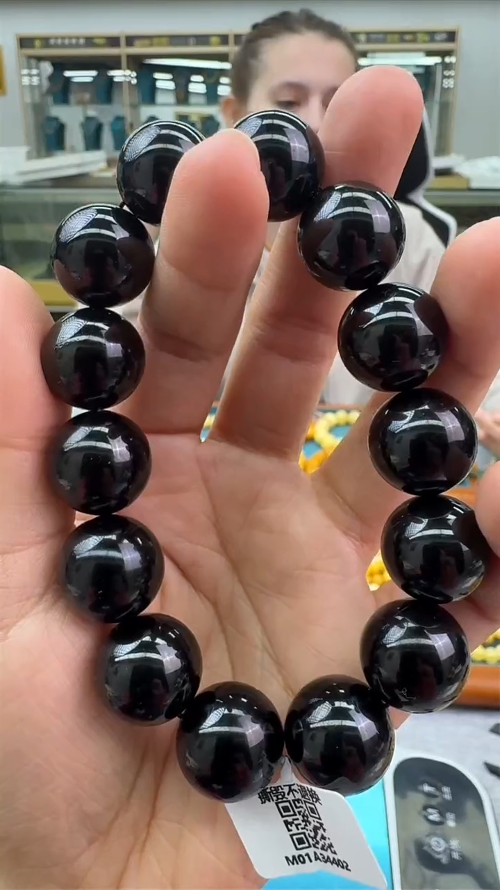 【闪购商品】琥珀手链未镶嵌935秒拍号